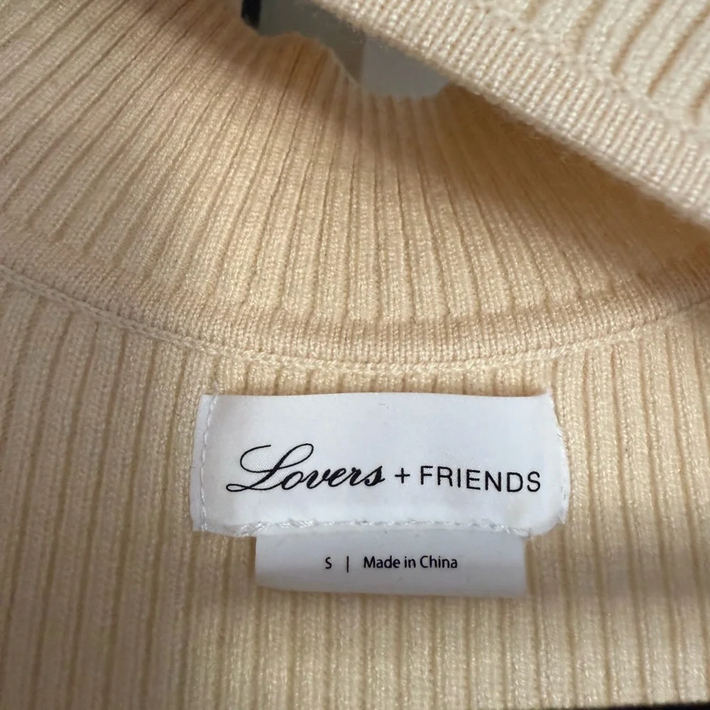 Lovers + Friends Knit Cream Midi Dress - Picture 6 of 6